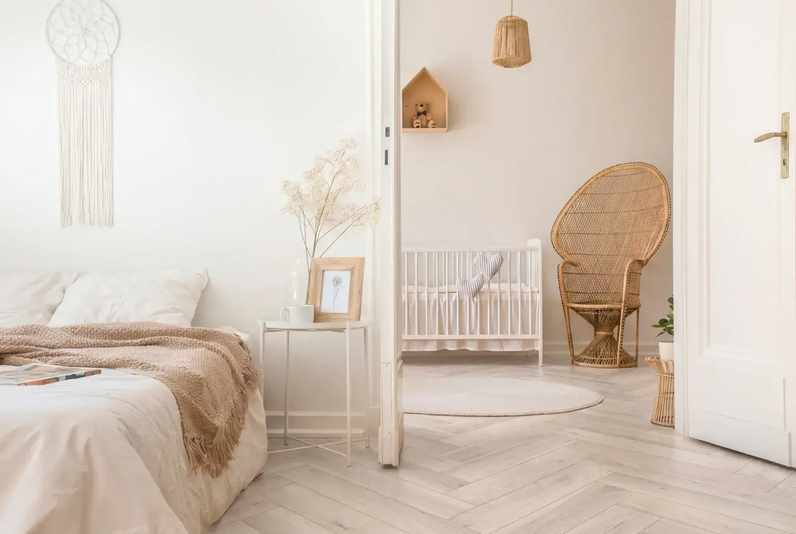 Multiplank eiken Hongaarse Punt - Orkney Noestarm Krijtwit