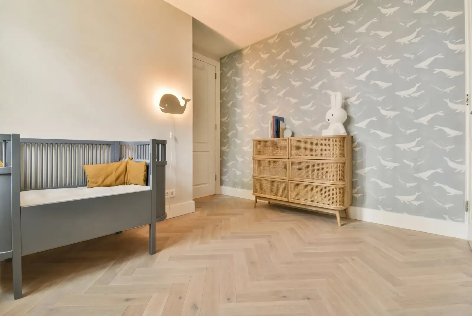 Multiplank eiken Hongaarse Punt - Orkney Noestarm Krijtwit