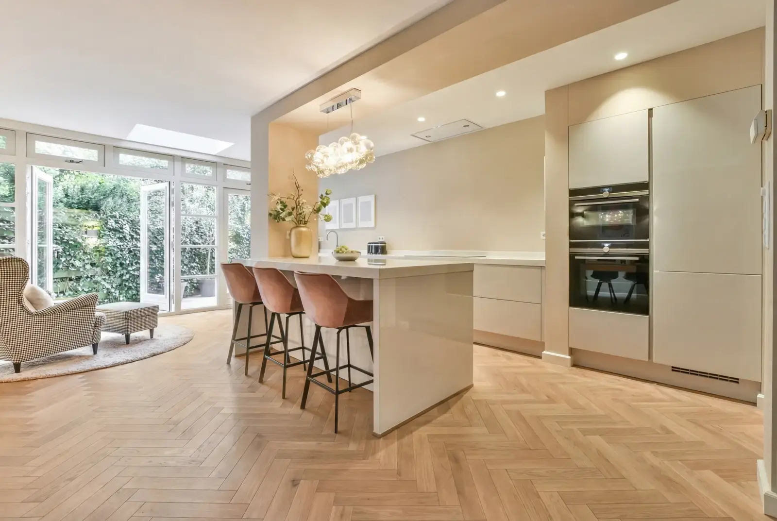 Multiplank eiken Hongaarse Punt - Orkney Noestarm Weissgrund