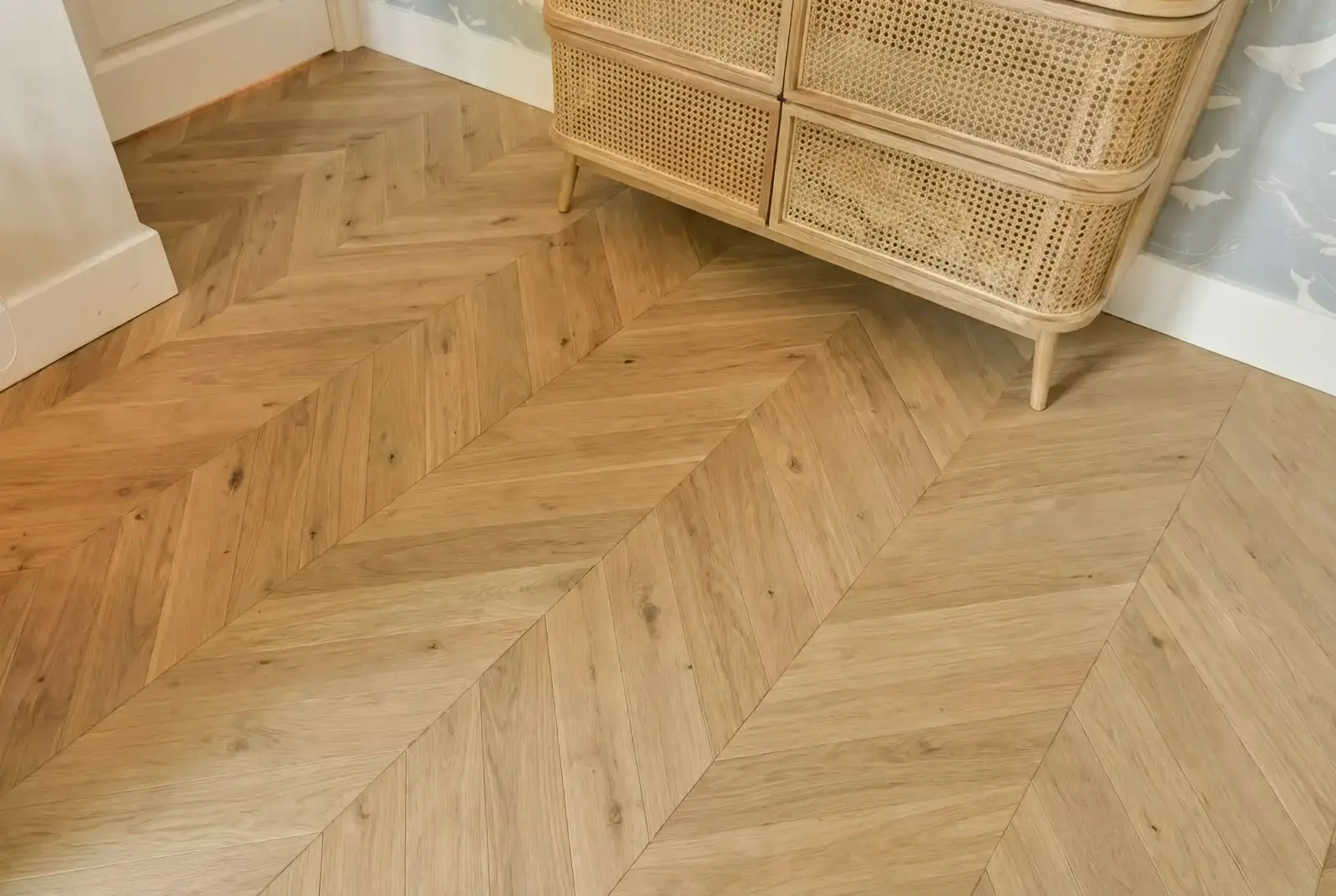 Multiplank eiken Hongaarse Punt - Orkney Noestarm Weissgrund