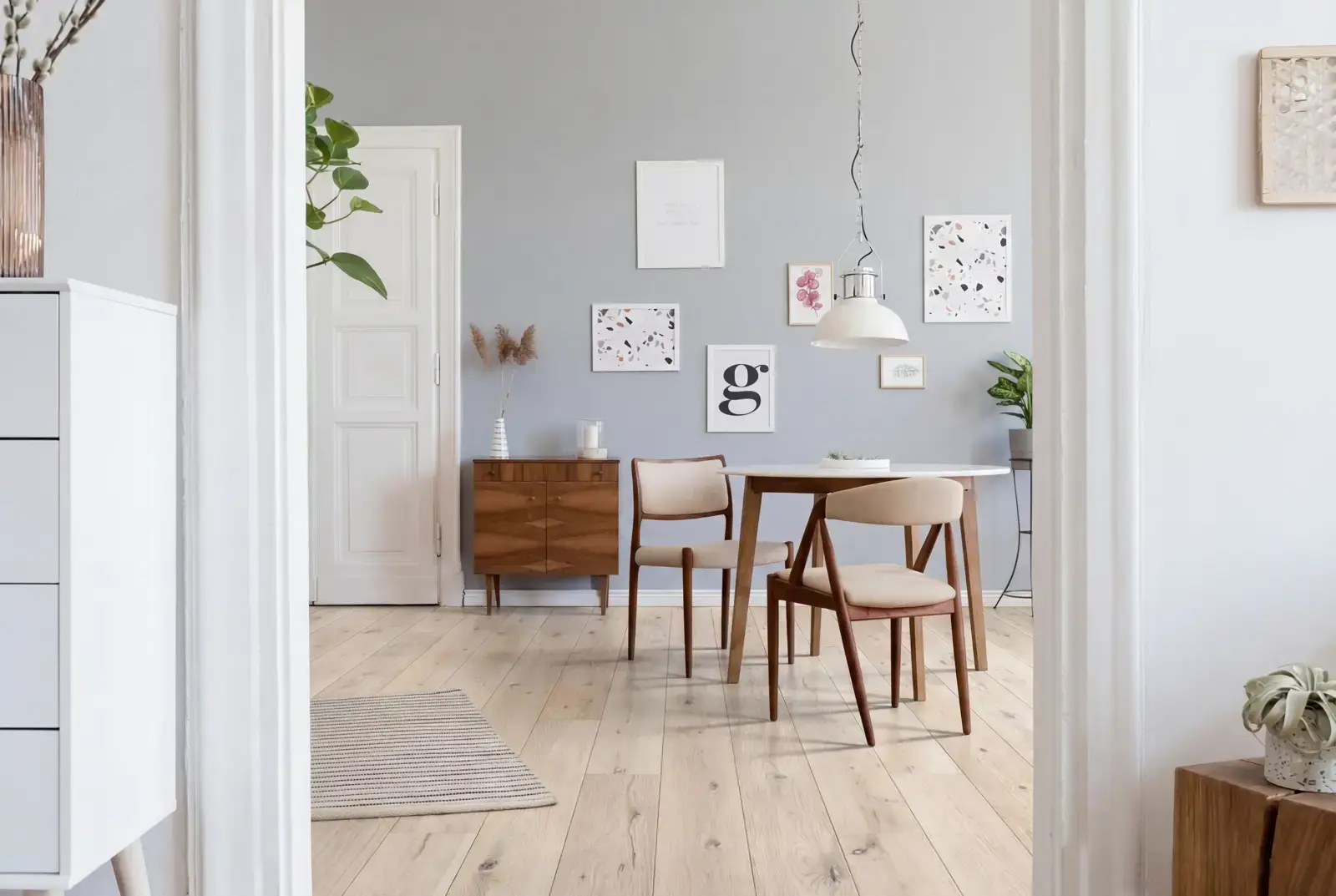 Multiplank eiken plank - Denali Rustiek Krijtwit