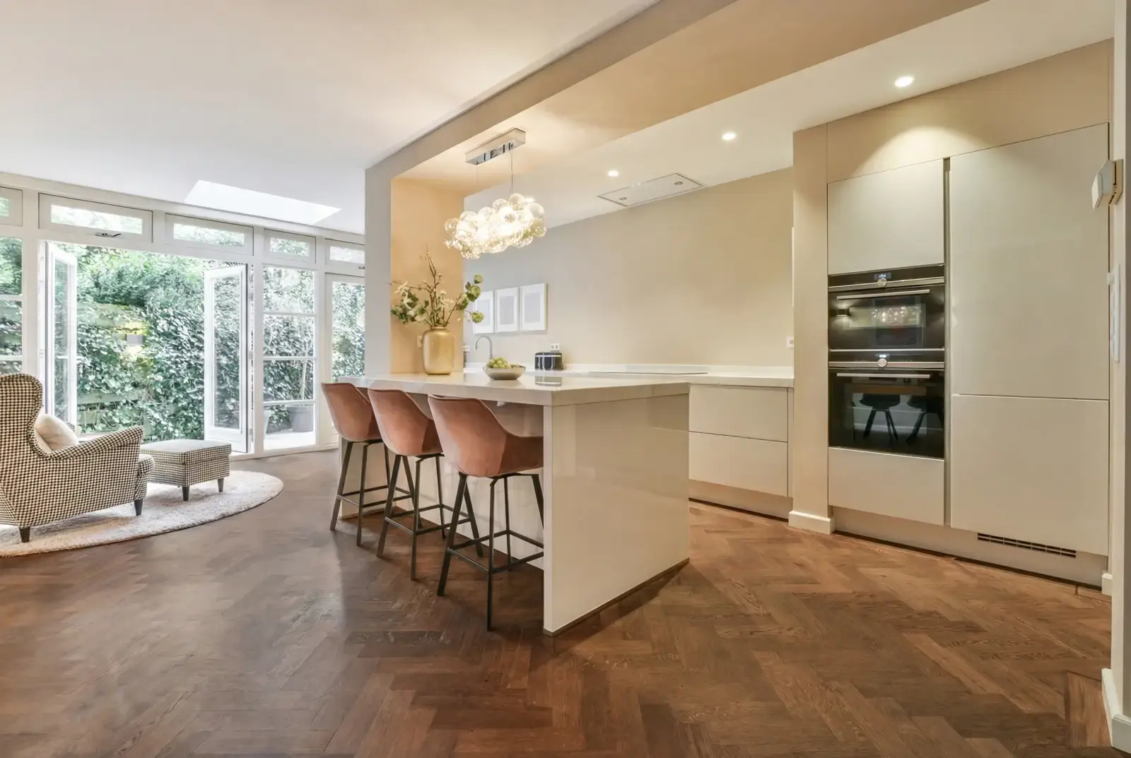 Multiplank eiken visgraat - Luzon Rustiek Abdij