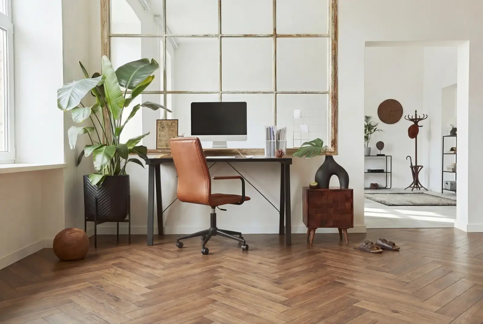 Multiplank eiken visgraat - Luzon Rustiek Abdij