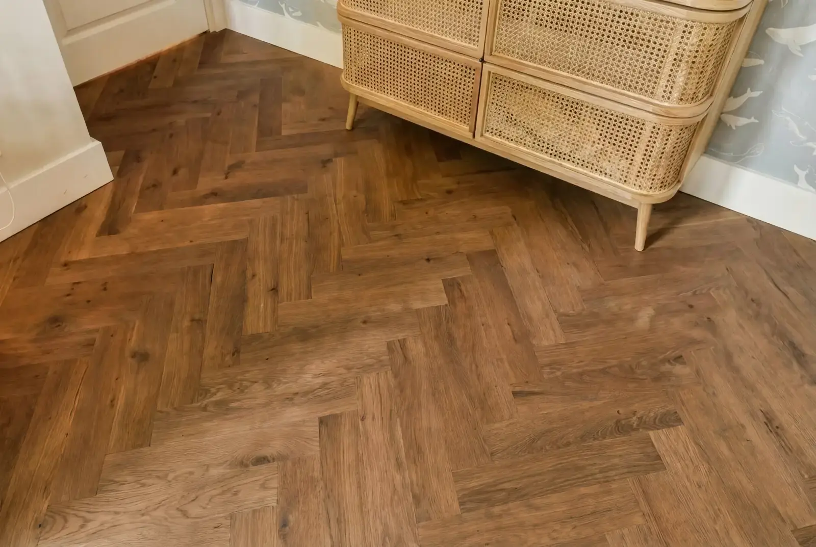 Multiplank eiken visgraat - Luzon Rustiek Abdij