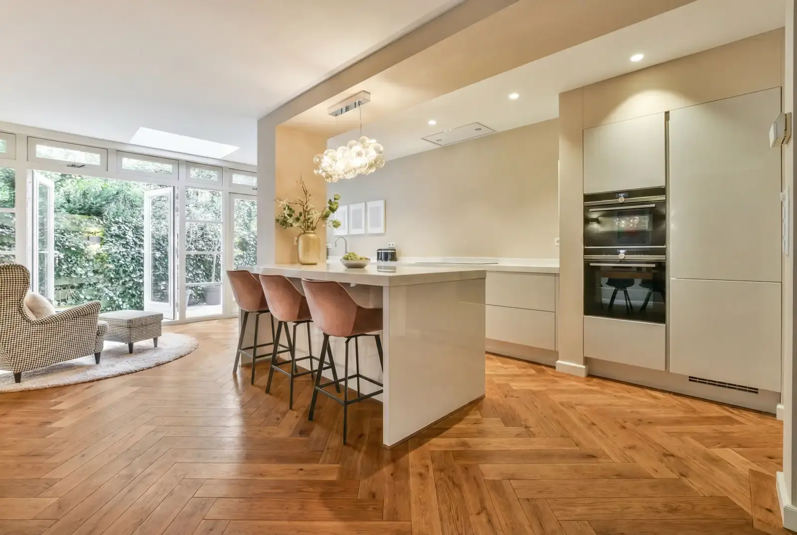 Multiplank eiken visgraat - Luzon Rustiek English color