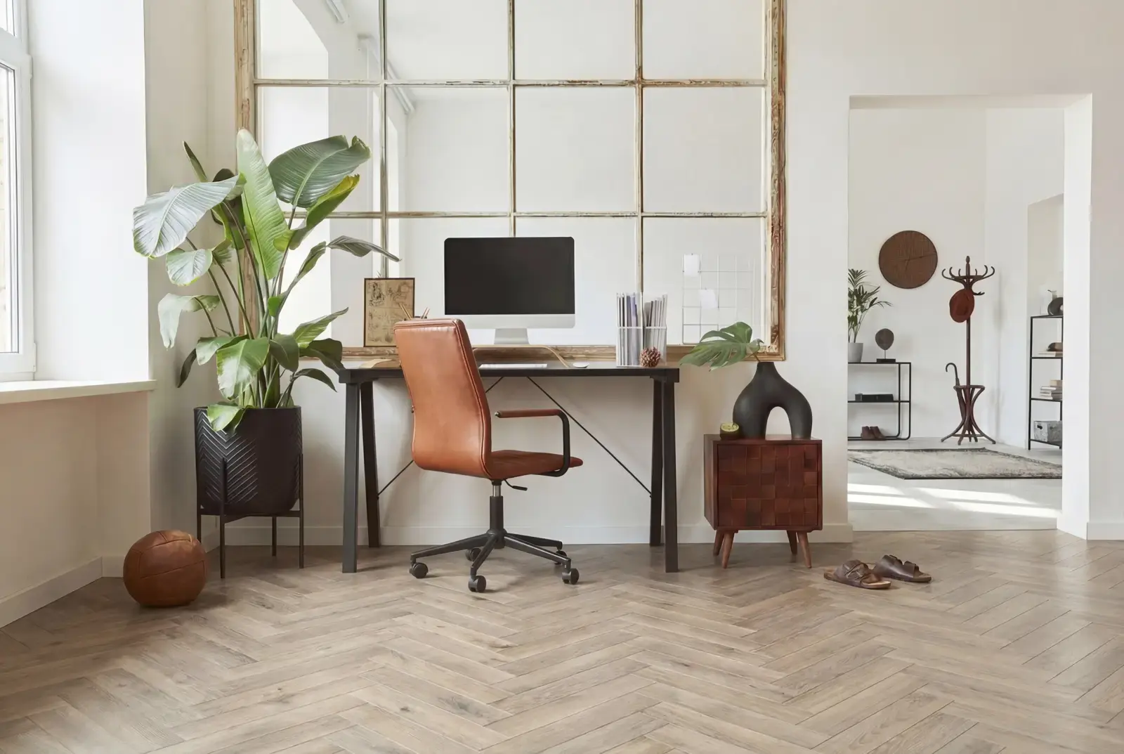 Multiplank eiken visgraat - Luzon Rustiek Greywash