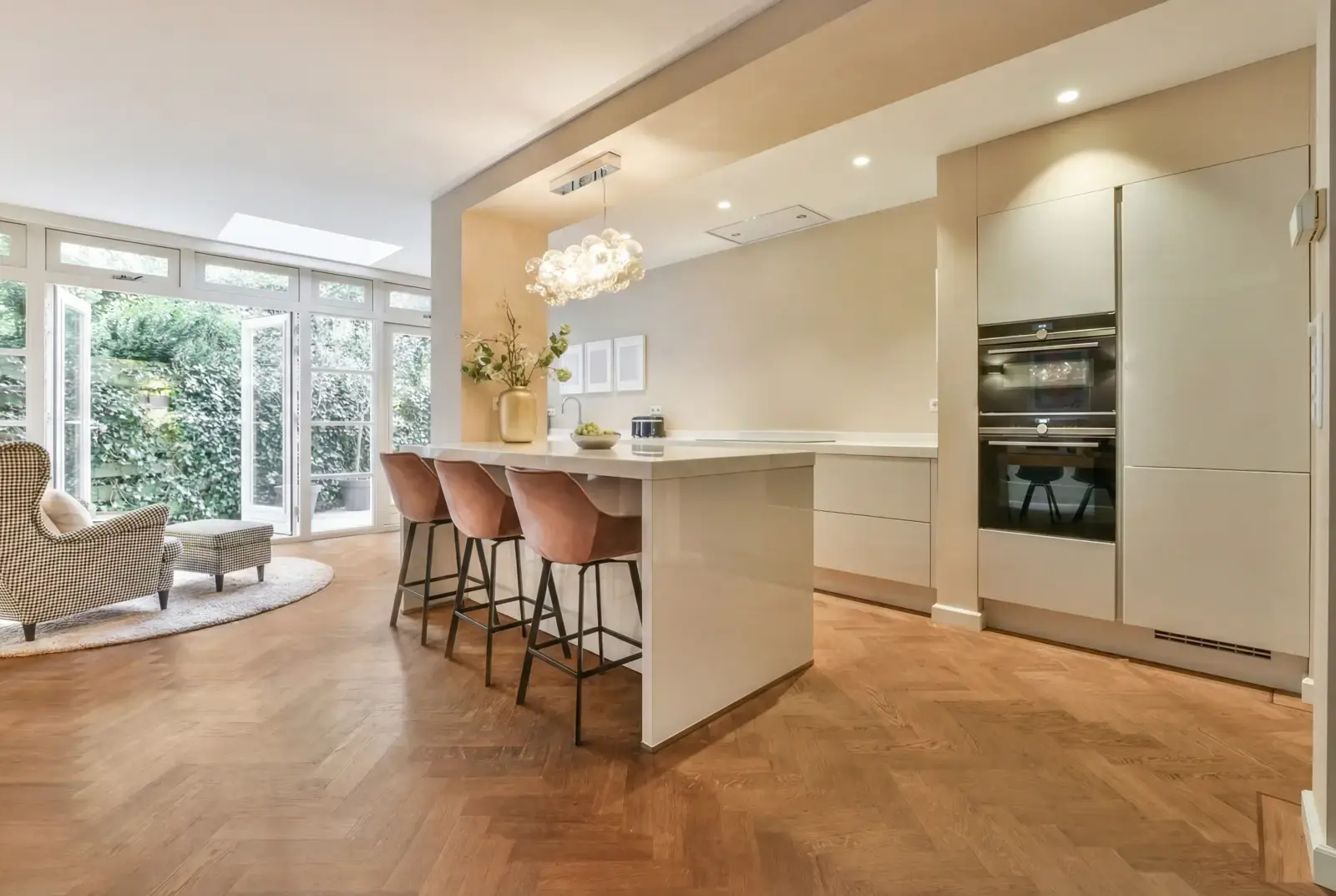 Multiplank eiken visgraat - Luzon Rustiek Midden Bruin