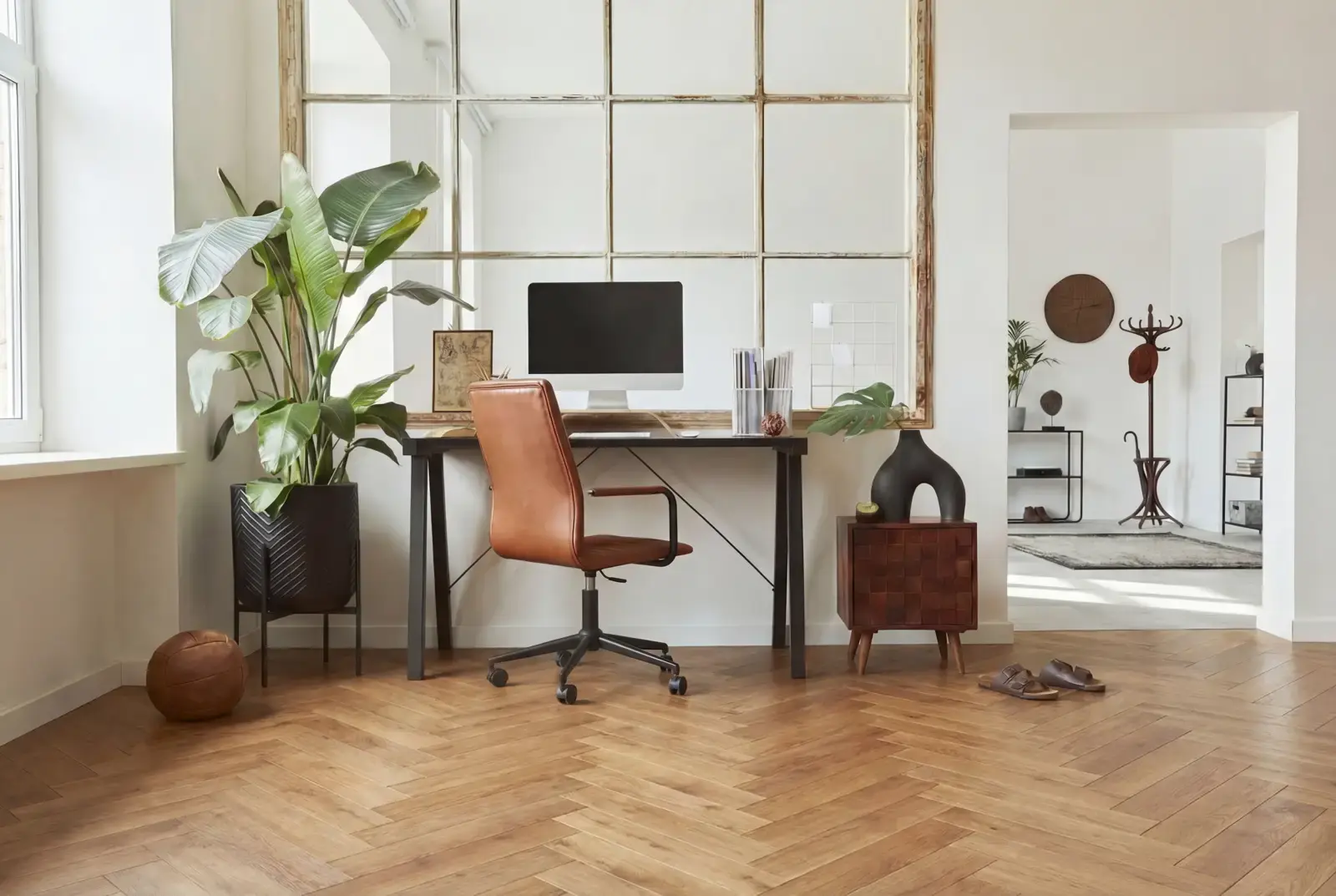 Multiplank eiken visgraat - Luzon Rustiek Midden Bruin