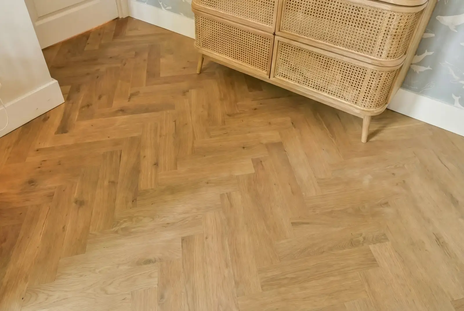 Multiplank eiken visgraat - Luzon Rustiek Midden Bruin