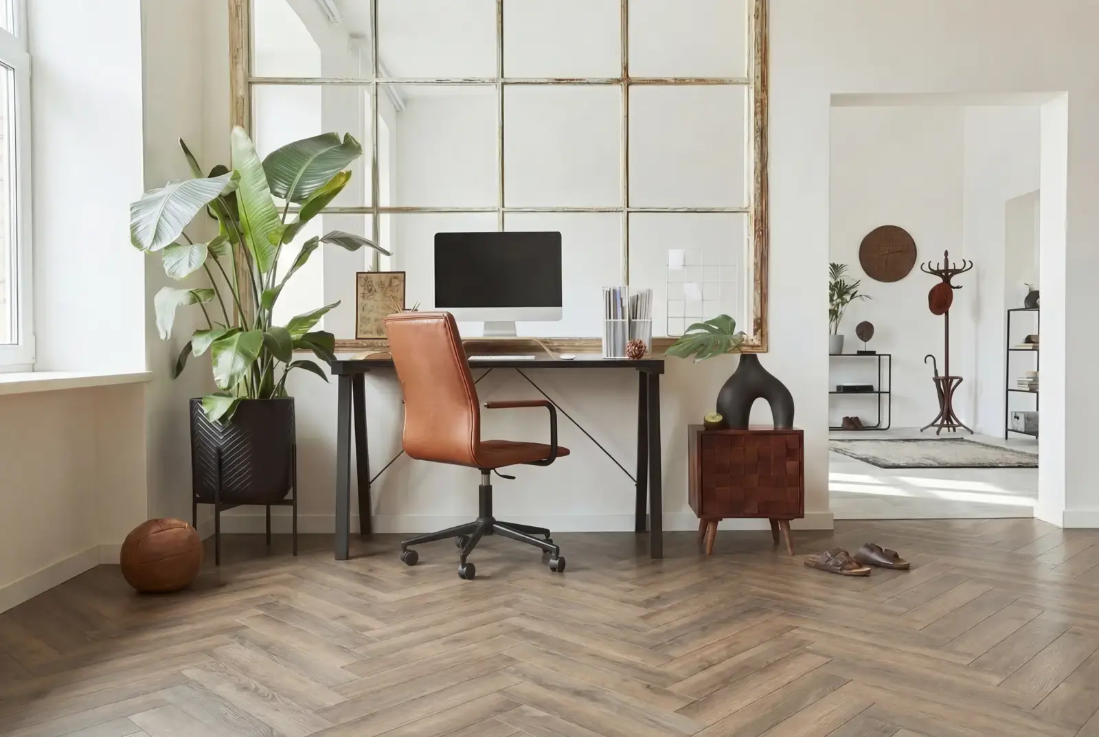 Multiplank eiken visgraat - Luzon Rustiek Smokey