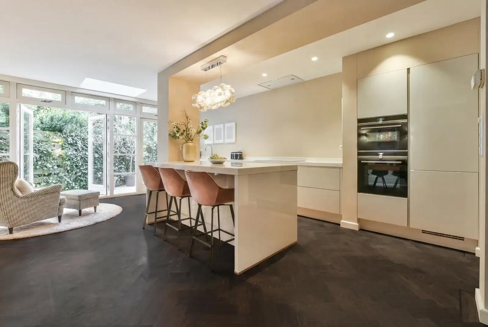 Multiplank eiken visgraat - Luzon Rustiek Zwart