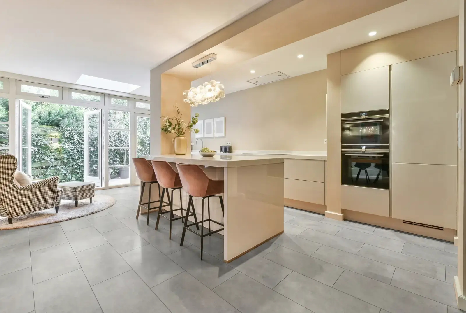 PVC click tegel - Cement Grey