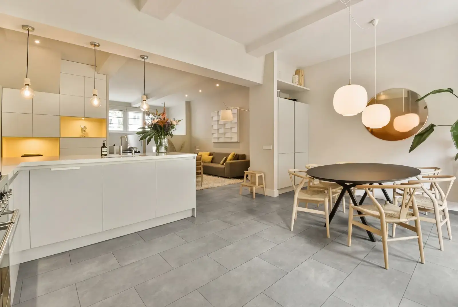 PVC click tegel - Cement Grey