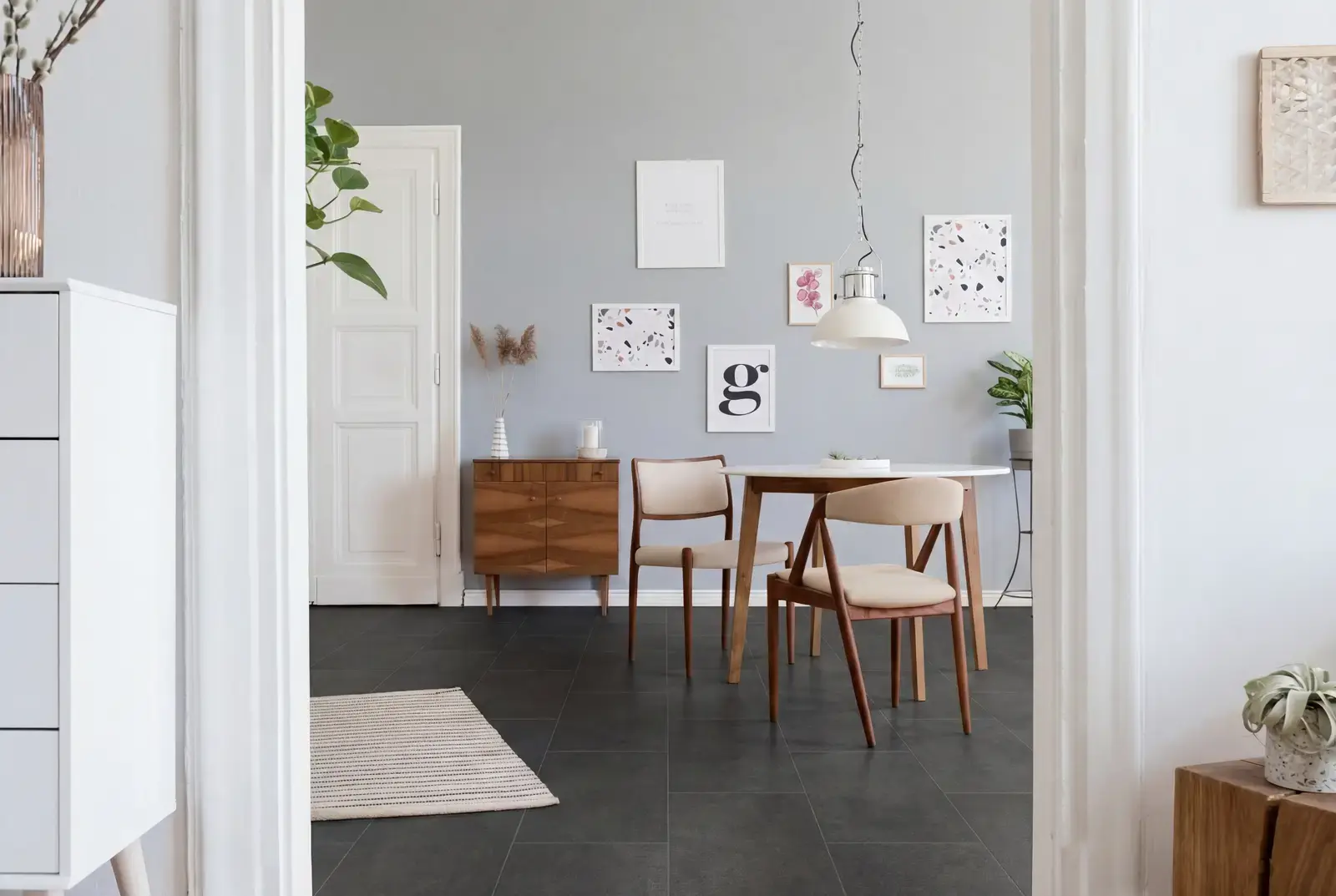 PVC click tegel - Dark Stone