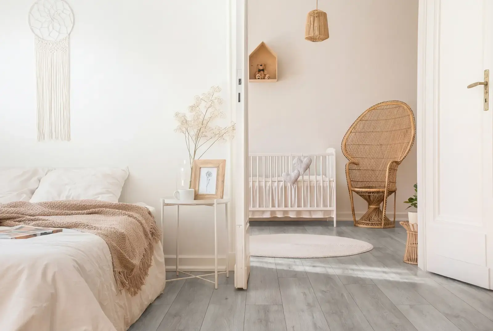 PVC plak plank - Soft Grey Rotterdam