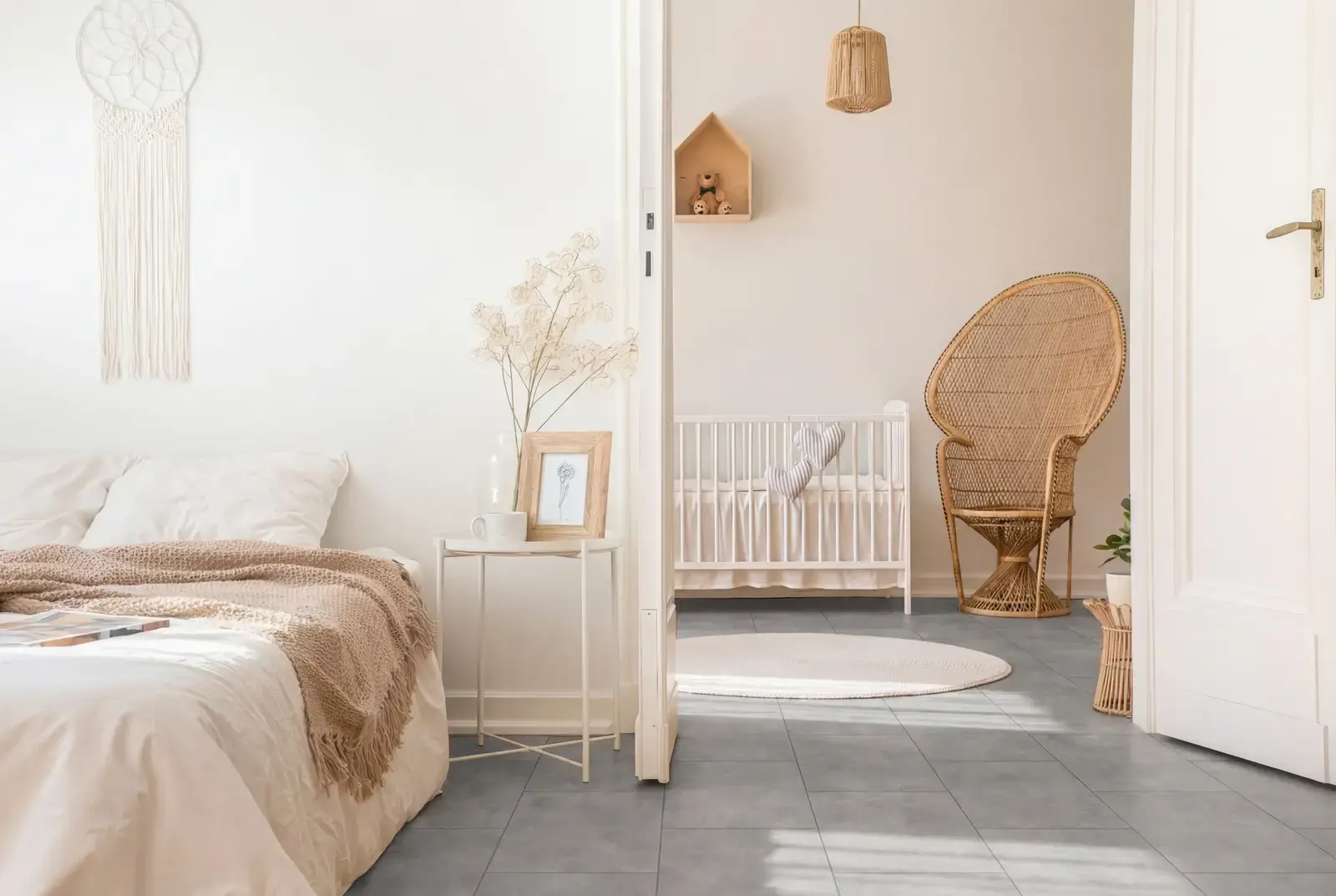 PVC plak tegel - Beige stone