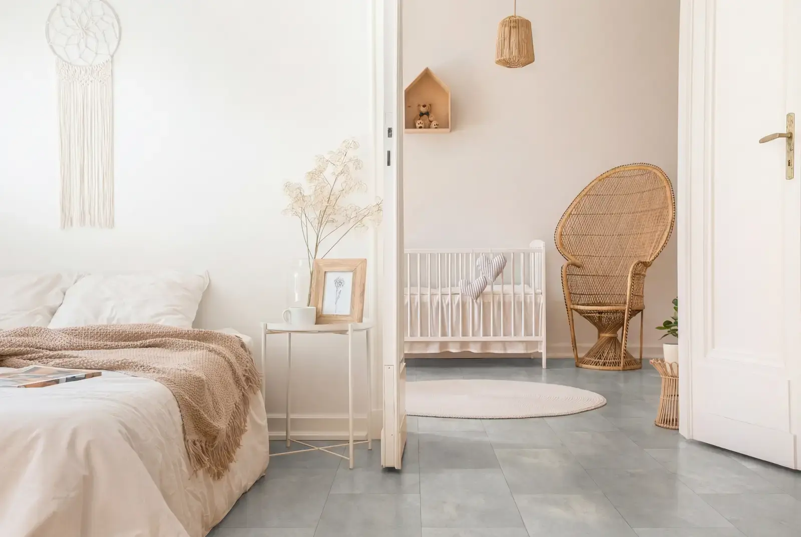 PVC plak tegel - Cement Grey