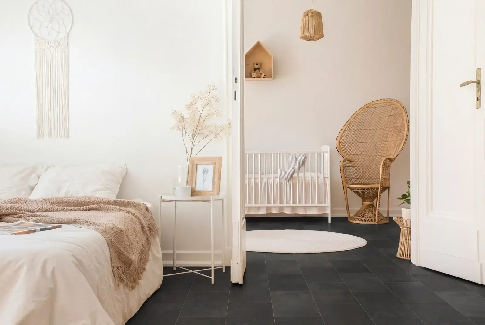 PVC plak tegel - Dark Stone