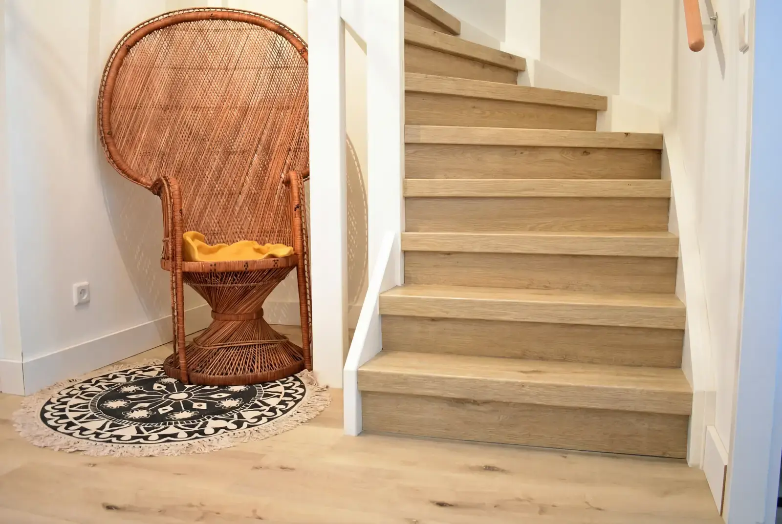 Traprenovatie PVC - Brushed Oak Madeira incl. stootbord