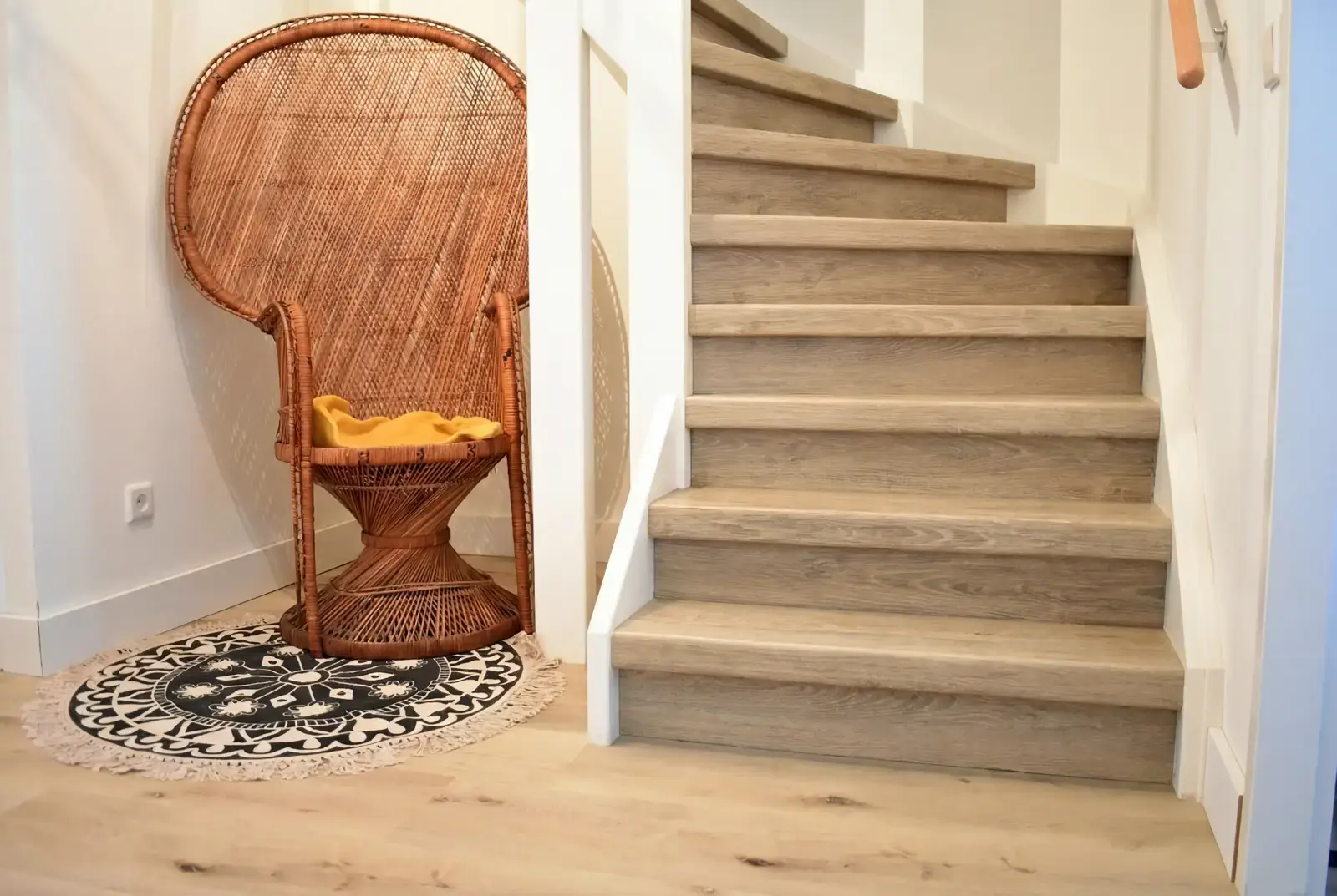 Traprenovatie PVC - Double Smoked Oak Menorca incl. stootbord