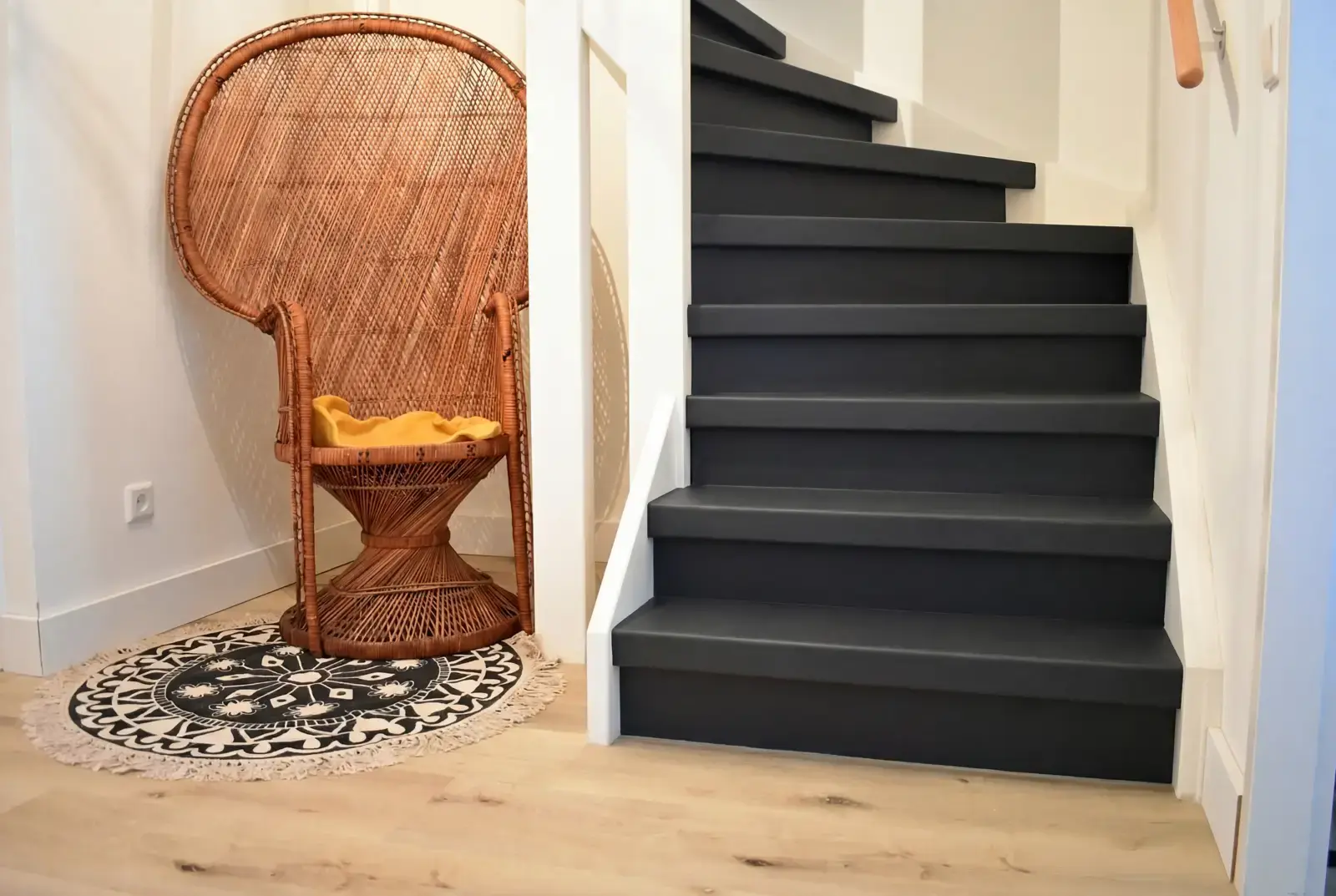 Traprenovatie PVC - Dark Stone incl. stootbord